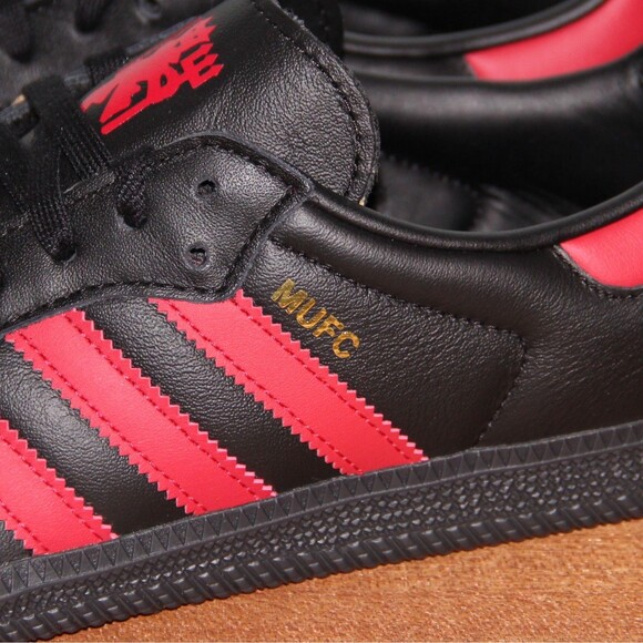 Adidas Samba x Manchester United Shoes Mens 8.5 Black Red Soccer main image 8